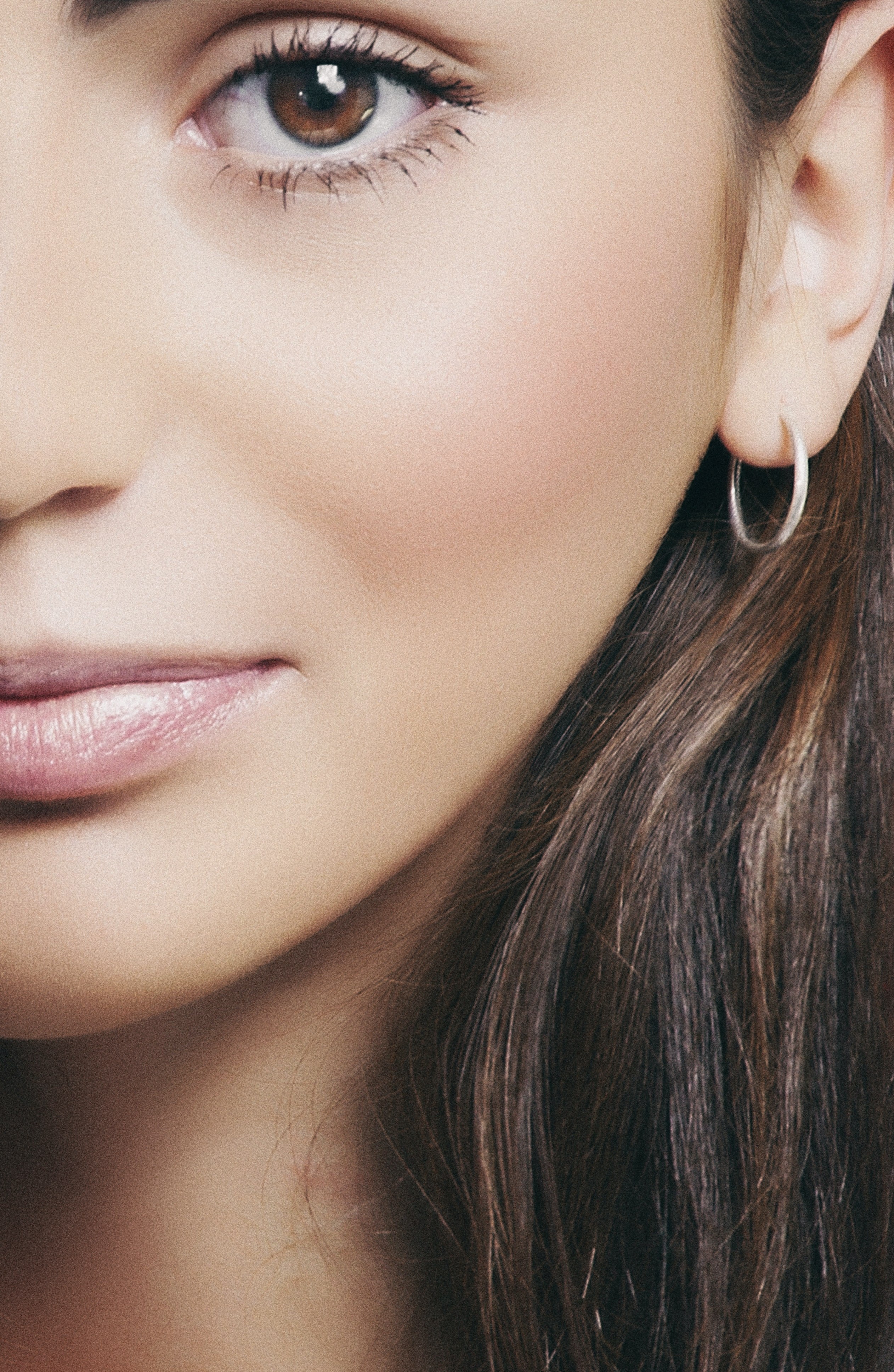 Half portrait of a women's face