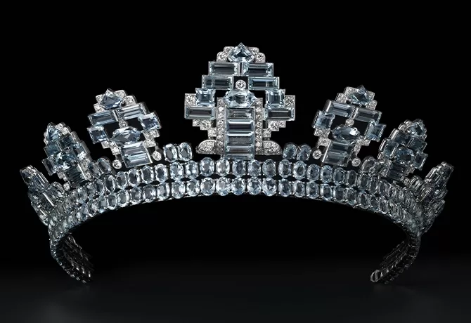 Amethyst tiara, by Vincent Wulveryck, Collection Cartier. © Cartier